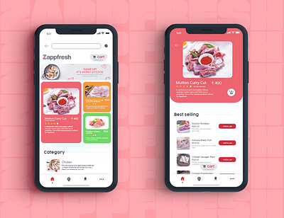 Zappfresh - Landing and Product page branding colorful design dribbble best shot flat illustration typography ui ux web