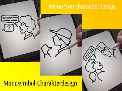 Monosymbol-Charakterdesign / mono icon character design character charakterdesign design icon mono monosymbol