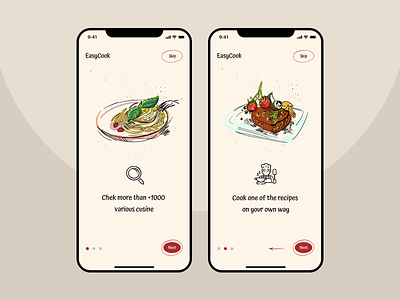 Cooking Application Design easycook app icon illustration illustration design mobile app mobile app design