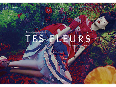 TES fleurs flower shop web site ui design ux design web site web site design