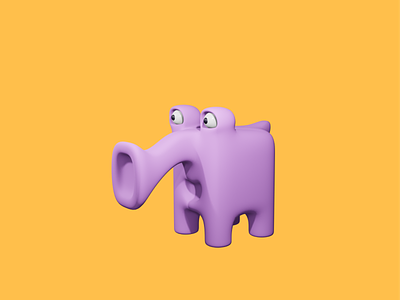 Elephant 3D 3d 3d art 3d artist elephant illustration