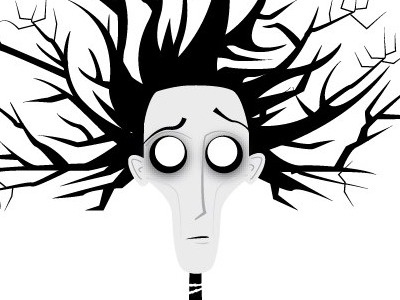 Edward Scissorhands art burton illustrator vector