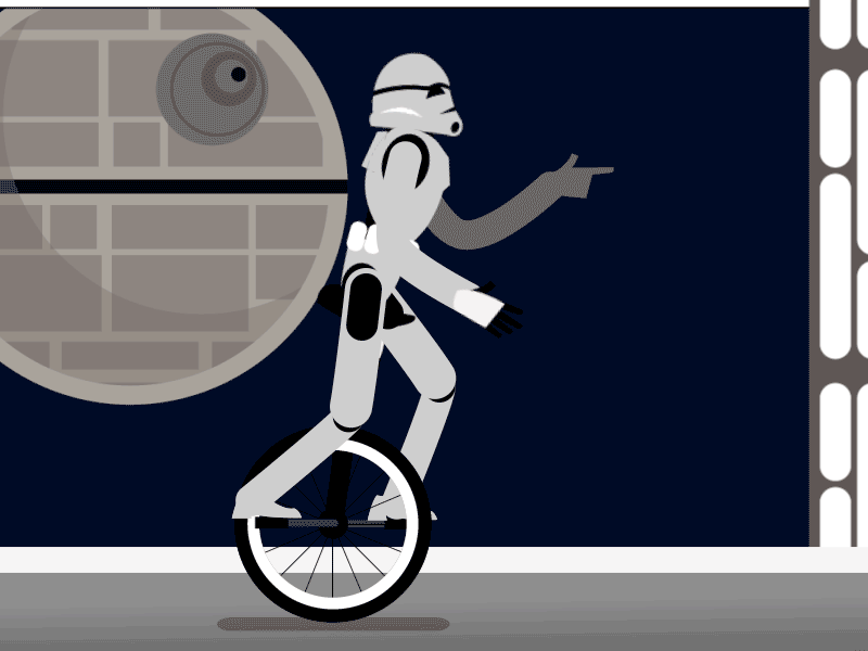 It's been a while... after effects rubberhose starwars stormtrooper