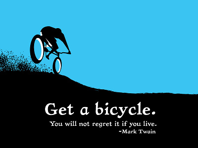 Get A Bicycle bicycle bike logo mountain biking mtb screen print t shirt type type setting