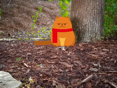 Tinkles hates Fall [gif] 3d bad butterfly cartoon cat mean realistic tinkles