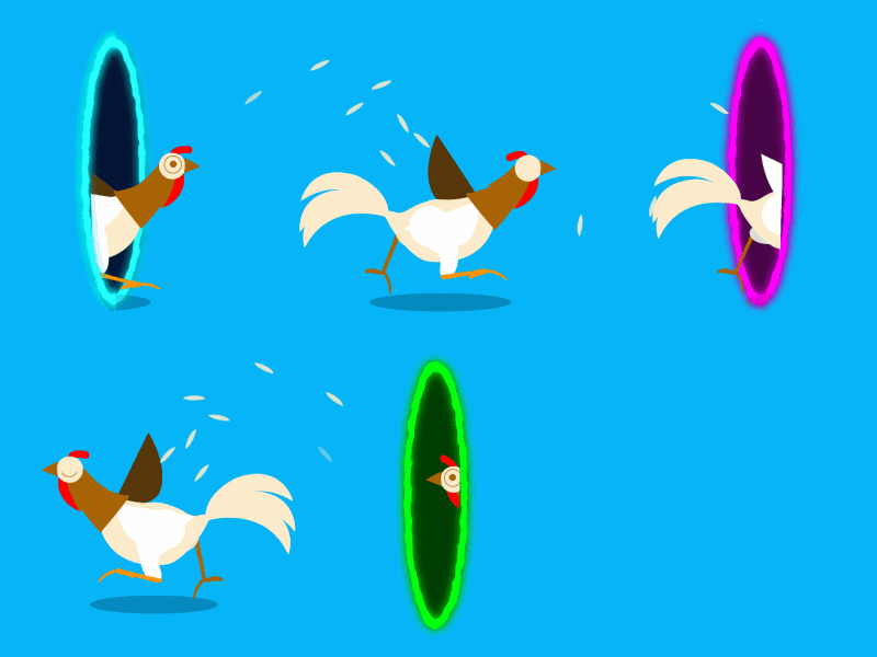 Chick Pics [GIF] animation chickens cock farm gif hen plugin portal portal 2 rooster