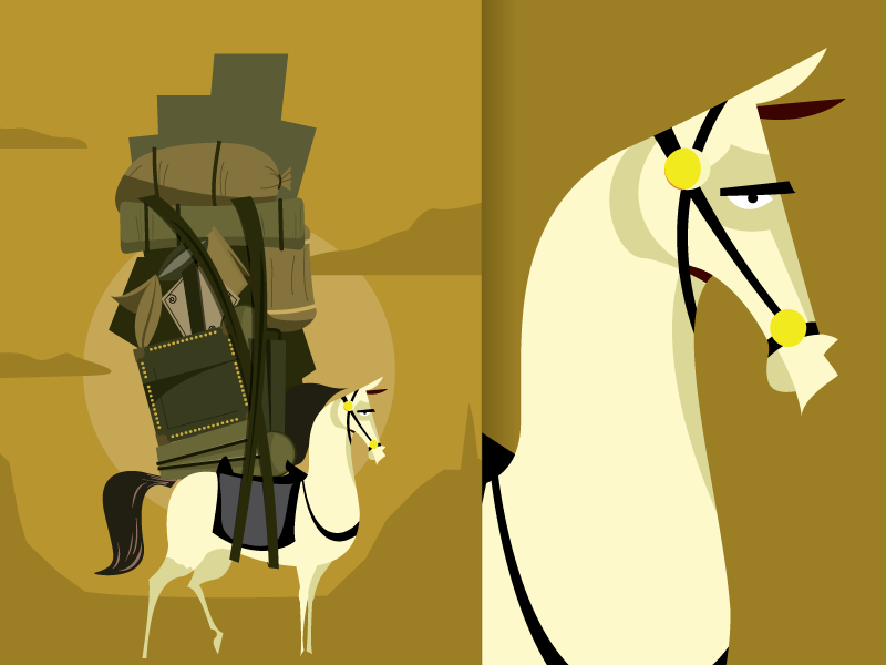Dribbb horse