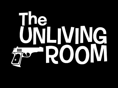 The Unliving Room clue gun living logo video game