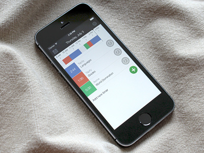 Hours Time Tracking Shot app calendar hours ios iphone photo schedule tapity time tracking timer ui