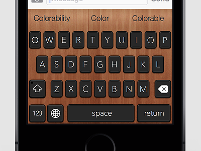 Custom iOS 8 Keyboard black custom ios 8 iphone iphone 6 keyboard keys plus wood