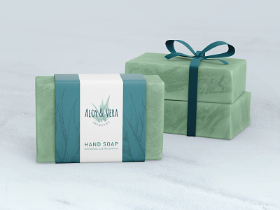 ALOY & VERA / Soap Packaging design dribbbleweeklywarmup logo packaging soap weekly warm up