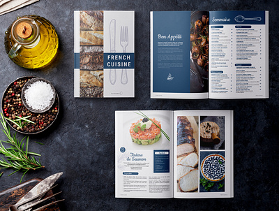 FRENCH CUISINE / Cook Book Layout cookbook cuisine design french indesign layout print