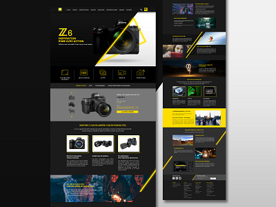 NIKON Z6 / Product Page camera design nikon photoshop product page redesign web webdesign z6