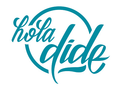 Hola Dide brand lettering logo pellizo peyi