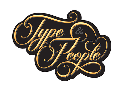 Type & People lettering pellizo peyi type vector