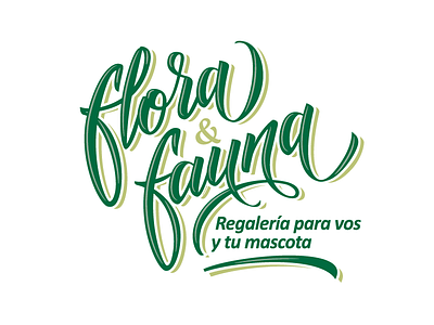 Flora & Fauna brand lettering logo pellizo peyi