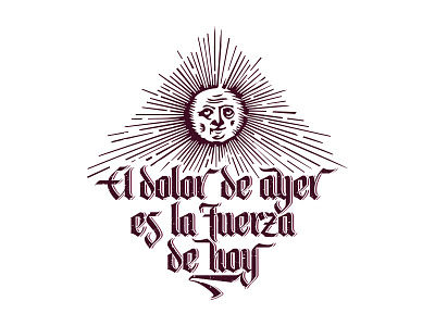 El Dolor de ayer. branding calligraphy illustration lettering pellizo tattoo type typography