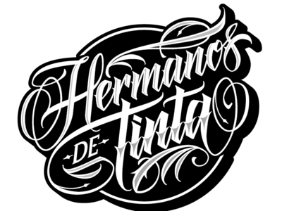 Hermanos de Tinta branding calligraphy hand lettering lettering logo pellizo peyi tattoo vector