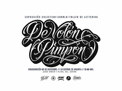 De Volón Pimpon, muestra colectiva de lettering.