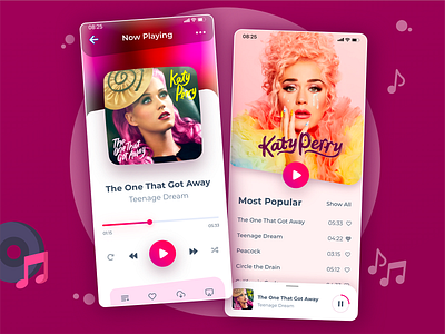 🎵Music App  UI / UX