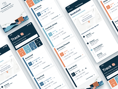 IoT Delivery Tracking app delivery delivery app design iot mobile mobile app tracking ui ux