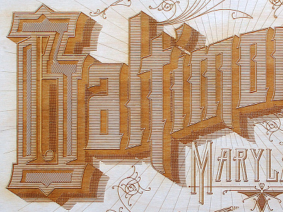 Baltimore Maryland Wood Engraving