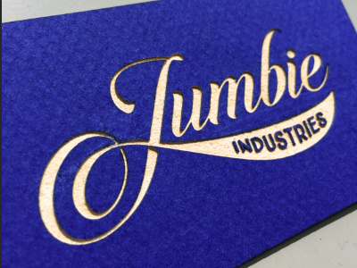 Jumbie Card business card duplex french laser engraved quadplex