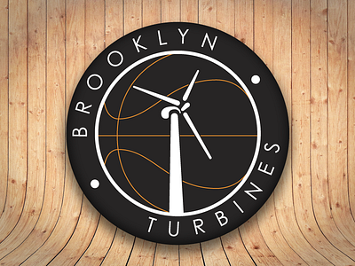 Basketball sport team logo - Brooklyn Turbines