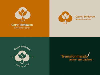 Visual Identity - Carol Schiavon atelie branding branding and identity brazil cachos graphic design logo logotipo londrina mulher salão de beleza sp vector