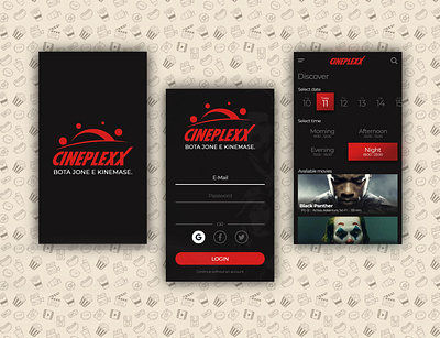 Cinema app - CINEPLEXX android app app design booking branding cinema color creative dashboad design design app dribbble ios minimal typography ui ux