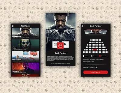 Cinema app - CINEPLEXX part 2 android app app design booking brand design branding cinema color creative dashboad design dribbble ios typograhy typography ui ux