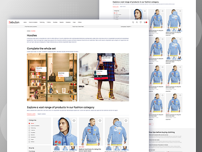 Zebulon - eCommerce category page