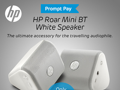 HP Roar Mini BT White Speaker - Product banner