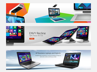 HP Product Banners