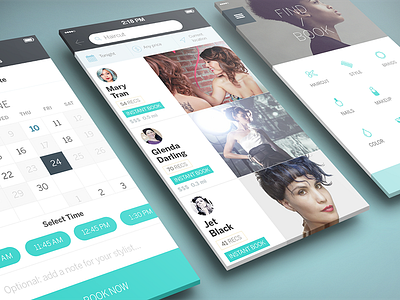 StyleSeat Mobile Revamp beauty booking brand haircut identity massage product sf styleseat ui ux wellness