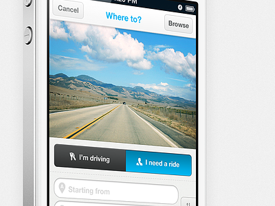 Ridejoy iPhone app app interface iphone mobile ui ux
