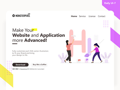 landing page monsterpixel std