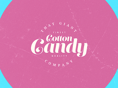 That Giant Cotton Candy Co candy co company cotton candy logo mark tag