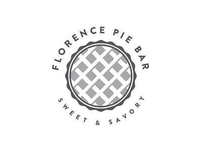 WIP bar logo mark pie pie bar shop