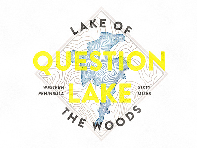 Question Lake badge camp canoe guiding lake of the woods question lake