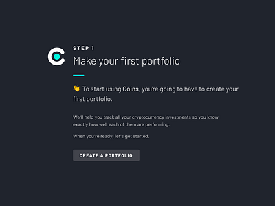 Coins Onboarding