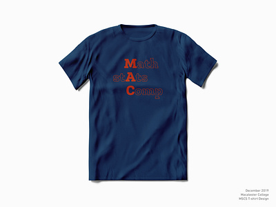 Macalester College MSCS T-shirt