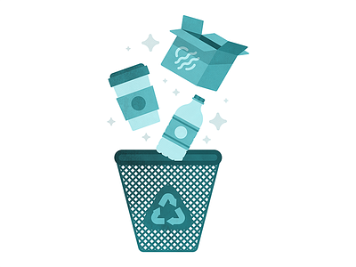 Reduce, Reuse, Recycle bin box coffee coffee cup cycle garbage recycle reduce reuse trash water water bottle