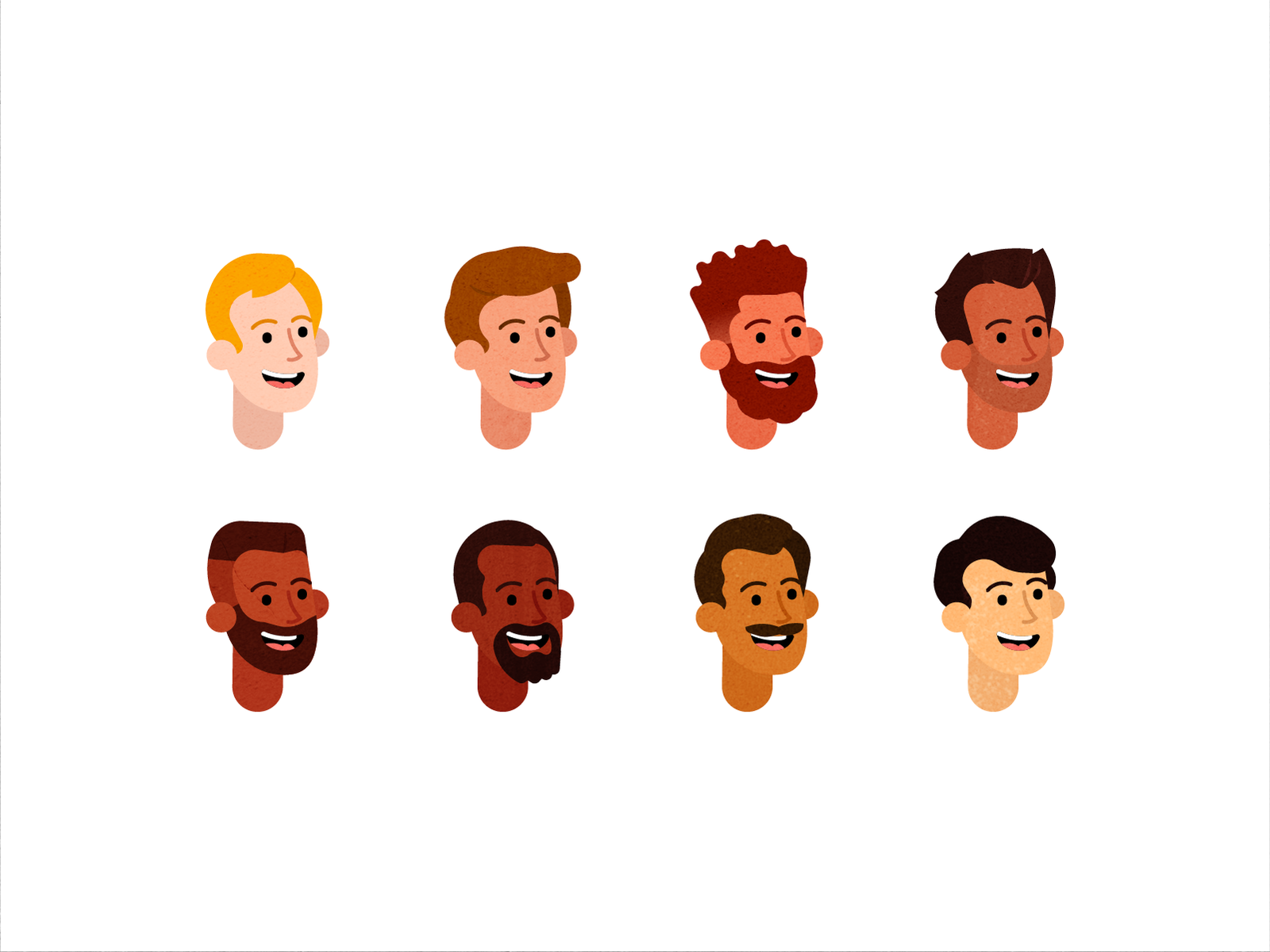 People Exploration: Male Heads by The Late Knight on Dribbble