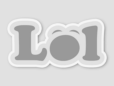 Lol - Sticker adobe graphics design illustrator sticker vector