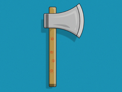 axe cartoon vector