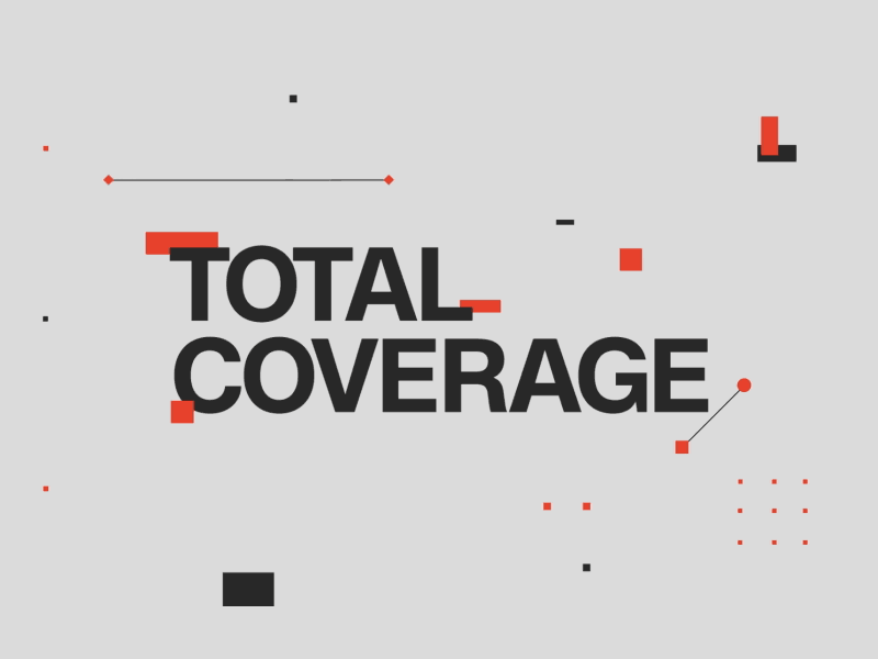 Total Coverage 2d after effects animation branding cnn dots graphic design logo motion motion graphics shapes