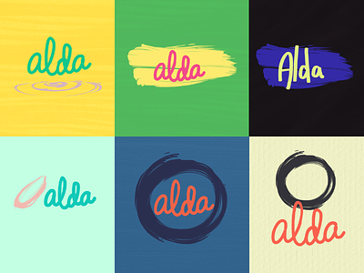 Alda logo alda app drawing logo