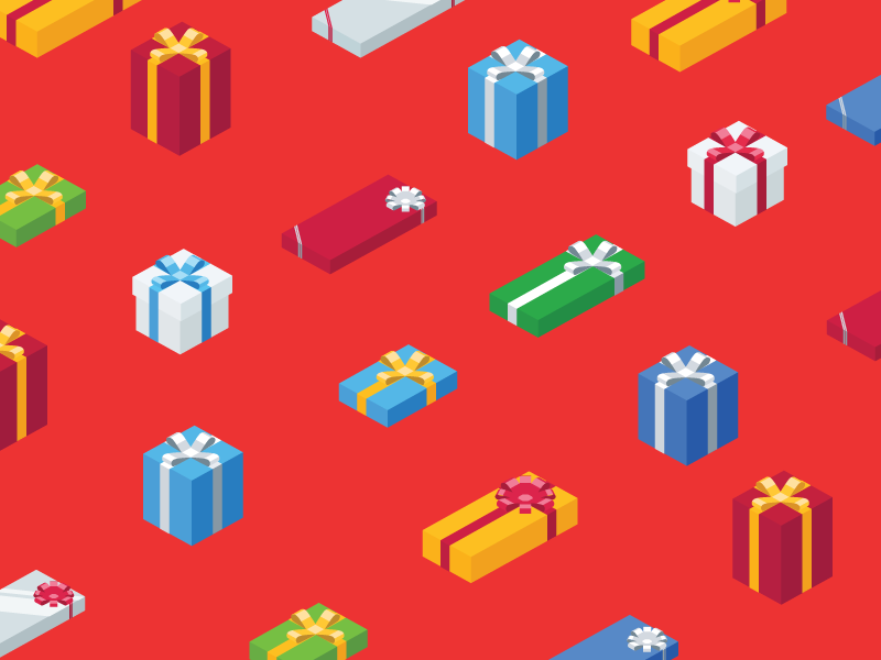 Gift Pattern by Betty Huang on Dribbble