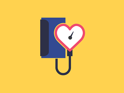 High Blood Pressure Logo blood pressure branding health heart logo